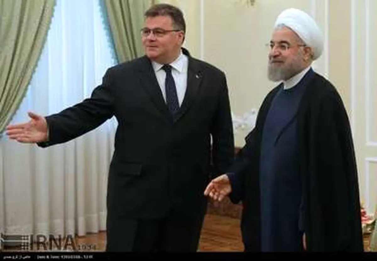 دیدار وزیر خارجه لیتوانی با حسن روحانی/ تصاویر