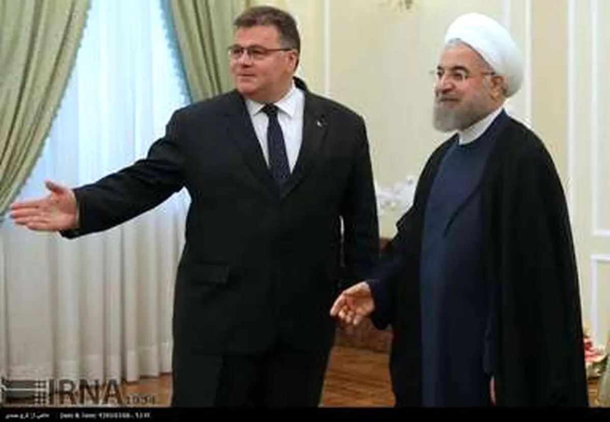 دیدار وزیر خارجه لیتوانی با حسن روحانی/ تصاویر