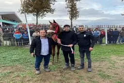 سردار آزمون در کنار اسب محبوبش + عکس