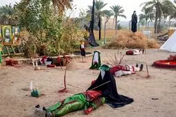 نمایی از "واقعه ظهر عاشورا" در کوفه / تصاویر