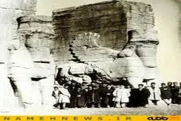 عکس زیرخاکی از تخت جمشید ۱۲۹۰ / عکس