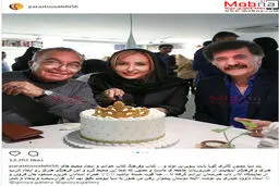 تصاویری از جشن تولد پرستو صالحی در محیطی فرهنگی و هنری/ عکس