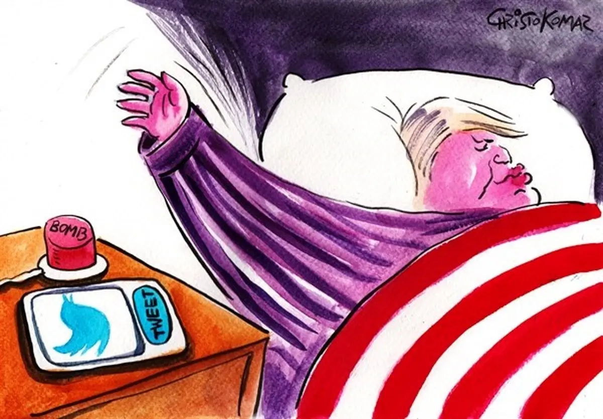 مهمترین کار ترامپ در تخت خواب!