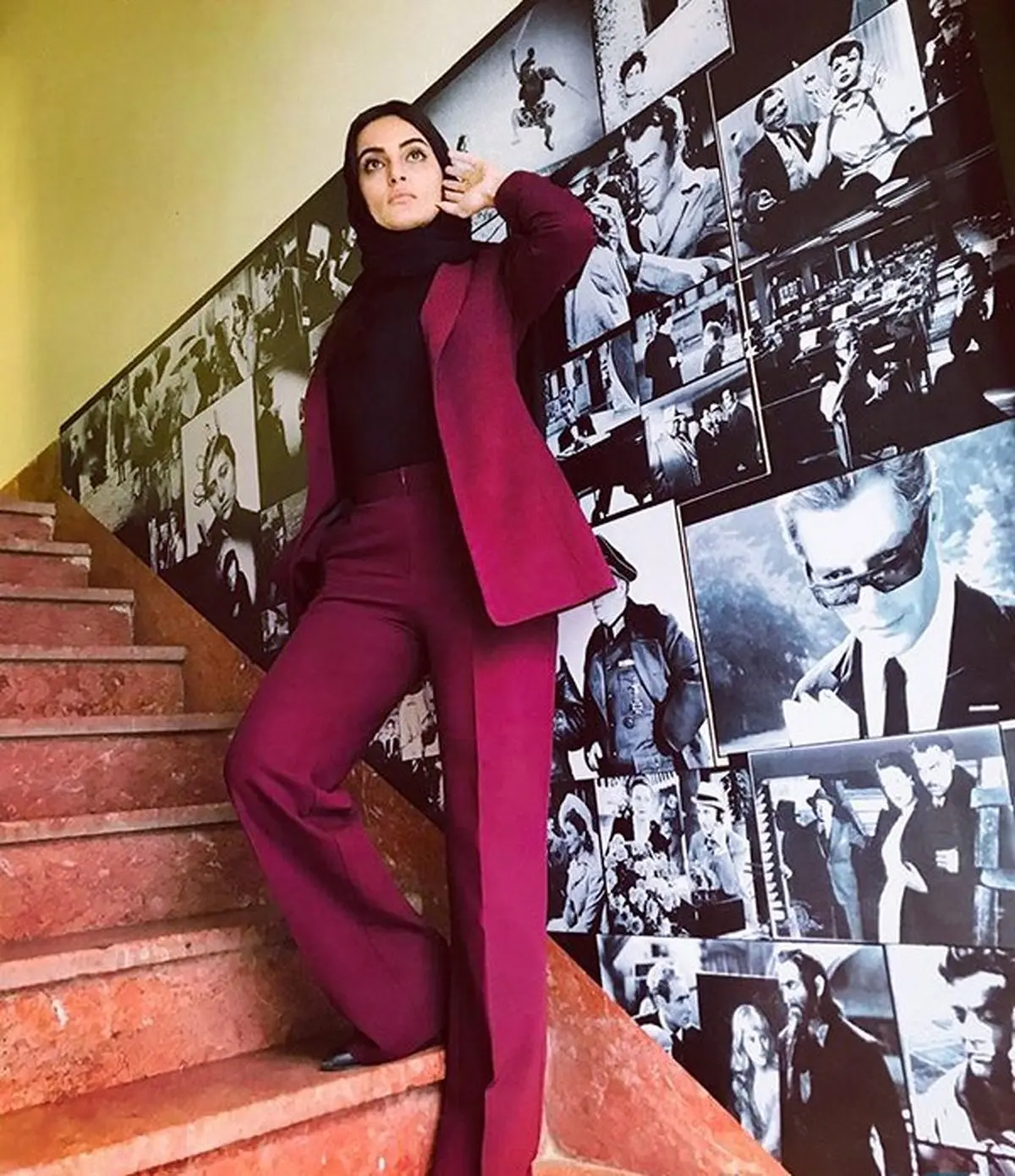 نیلوفر پارسا با کت و شلوار+عکس