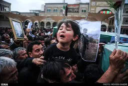 تشییع پیکر هفت شهید مدافع حرم در قم/ تصاویر