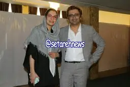 آقا و خانم بازیگر در بدرقه تيم ملى فوتبال/عکس