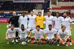 علی دایی در جمع ستاره های فوتبال جهان/کدام یک از این ستارگان را می شناسید؟/عکس