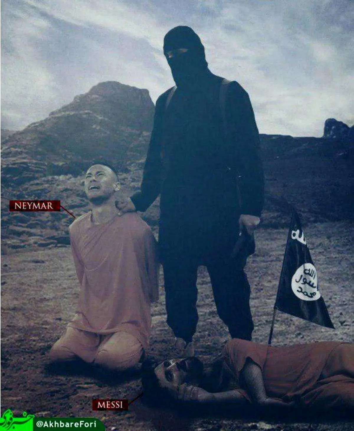 داعش نیمار را گروگان گرفت/عکس