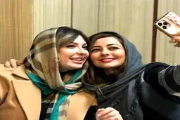 عکس خصوصی نفیسه روشن در آغوش عاشقانه