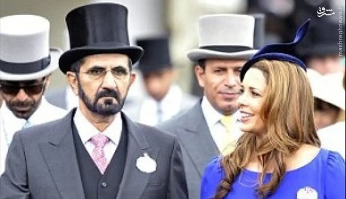 حاکم دبی و همسرش در لندن/عکس