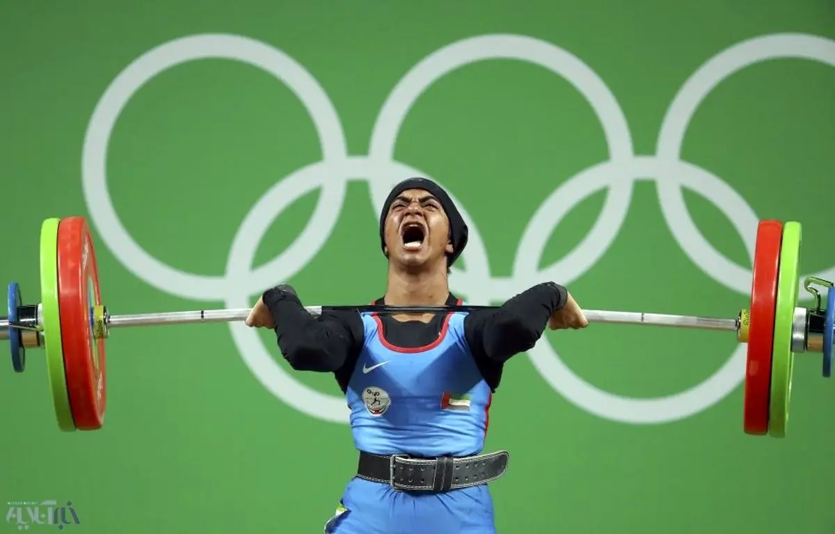 حجاب وزنه بردار زن اماراتی/عکس