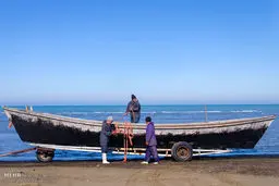 روایت تصویری از صید ماهی در دریای مازندران