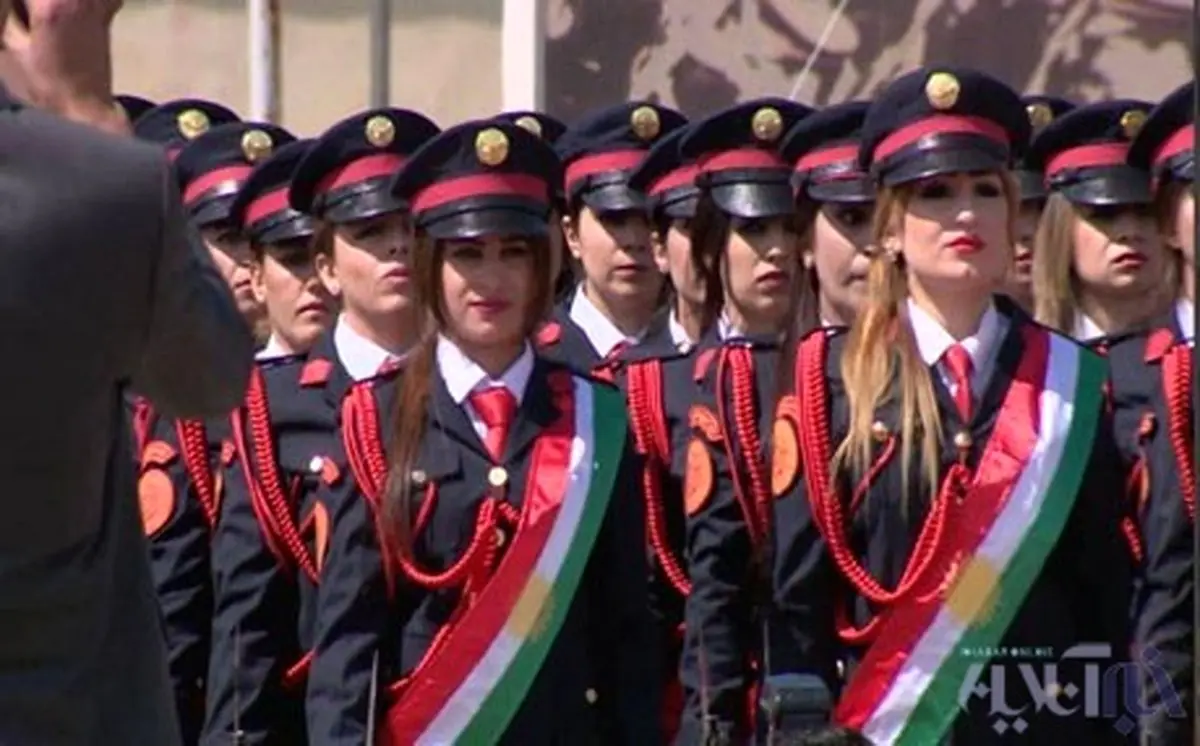 تصاویری از مراسم فارغ التحصیلی زنان پیشمرگ