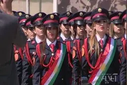 تصاویری از مراسم فارغ التحصیلی زنان پیشمرگ