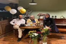 سارا بهرامی در کنار کارگردان بزرگ ایرانی + عکس