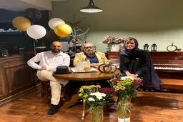 سارا بهرامی در کنار کارگردان بزرگ ایرانی + عکس