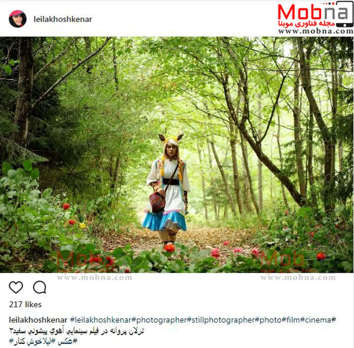 پوشش و گریم ترلان پروانه در آهوی پیشونی سفید/ عکس