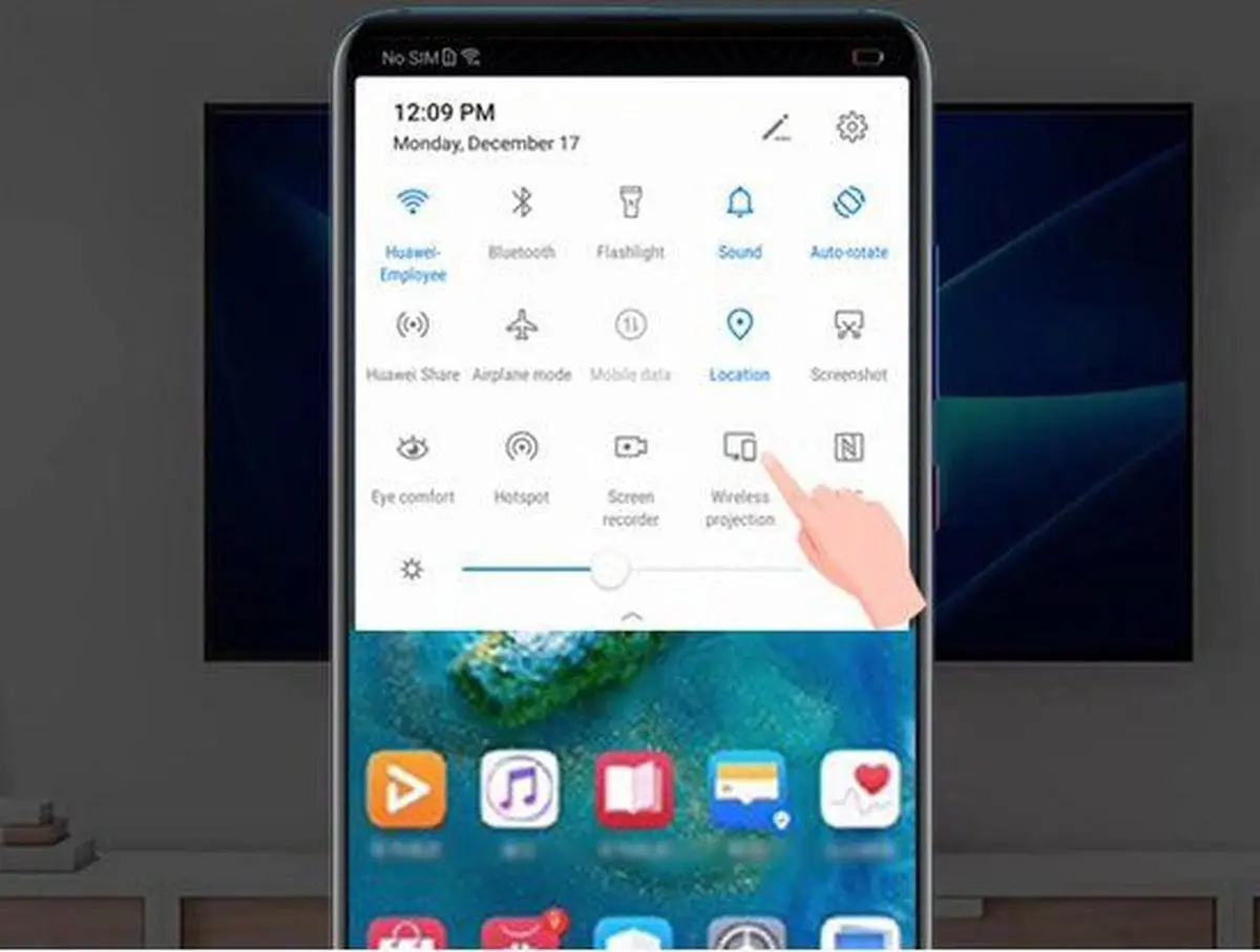 آشنایی با قابلیت Wireless Easy Projection در گوشی هوشمند Huawei Mate 20/ تنها با یک اشاره گوشی را به تلویزیون وصل کنید