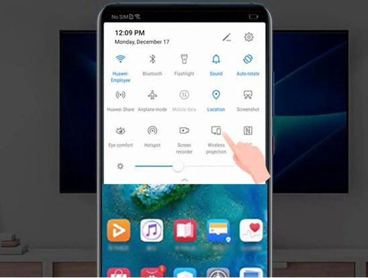آشنایی با قابلیت Wireless Easy Projection در گوشی هوشمند Huawei Mate 20/ تنها با یک اشاره گوشی را به تلویزیون وصل کنید