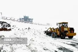 بارش برف شدید در استان کردستان/تصادف
