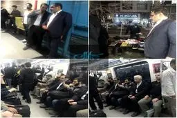 تصویری جالب از متروسواری شمخانی بدون محافظ