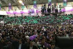 حامیان روحانی در زنجان/عکس