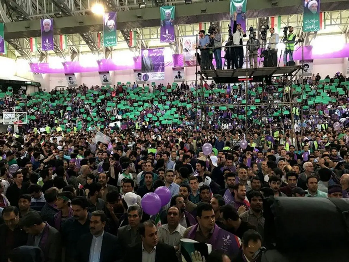 حامیان روحانی در زنجان/عکس