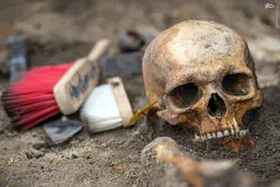 کشف گور دسته‌جمعی در لهستان/ تصاویر