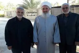 تصویر دیده نشده از سردار سلیمانی در چهارکیلومتری پایگاه نظامی آمریکایی‌ها/ عکس