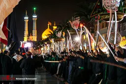 تصاویری از مراسم مشق شمشیر هیات نجف اشرف قم