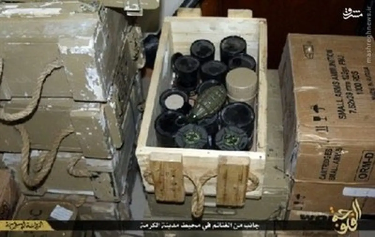 انبار مهمات داعش در عراق/تصاویر