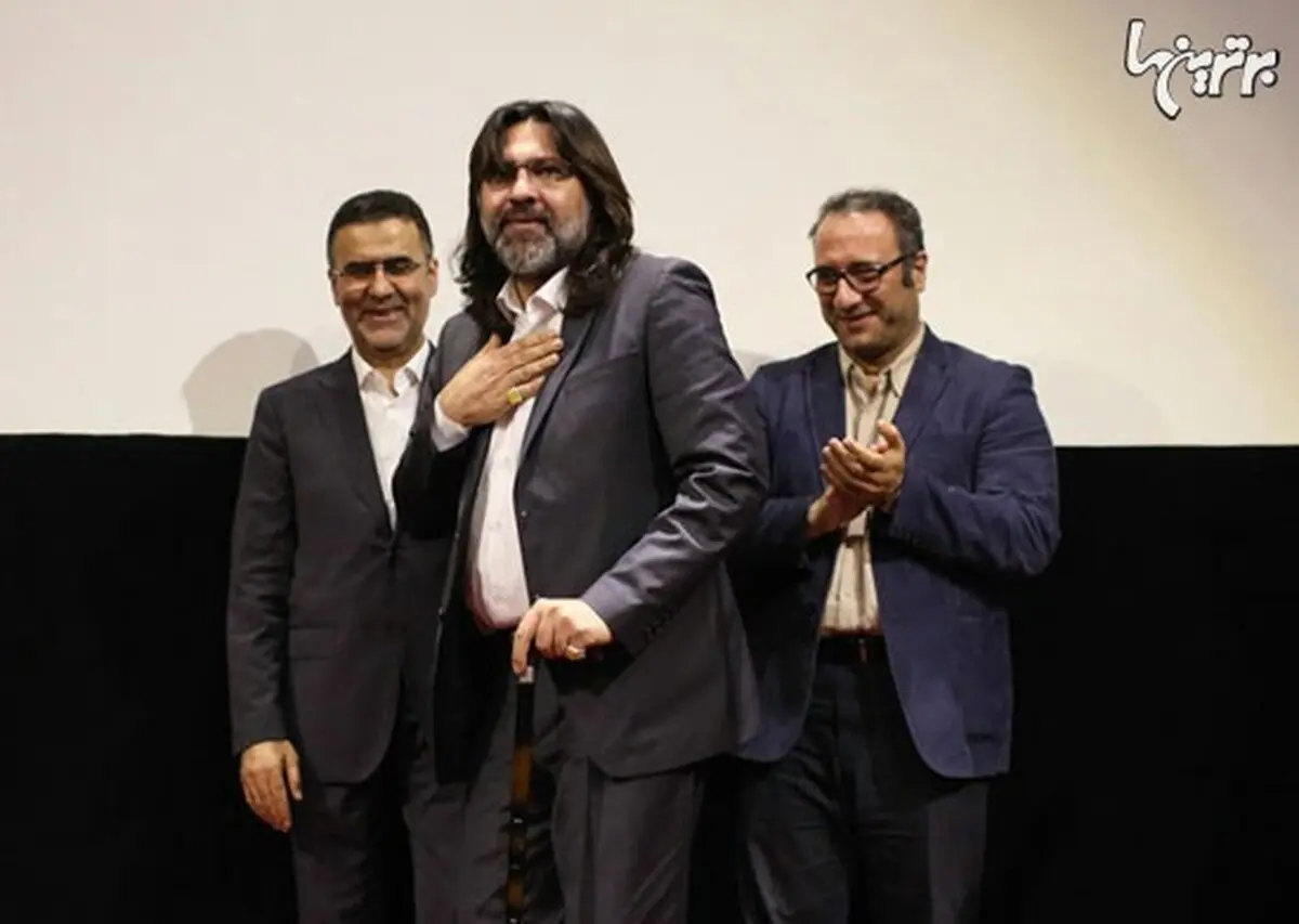 حضور رضا ایرانمنش در مراسم خانه سینما/عکس