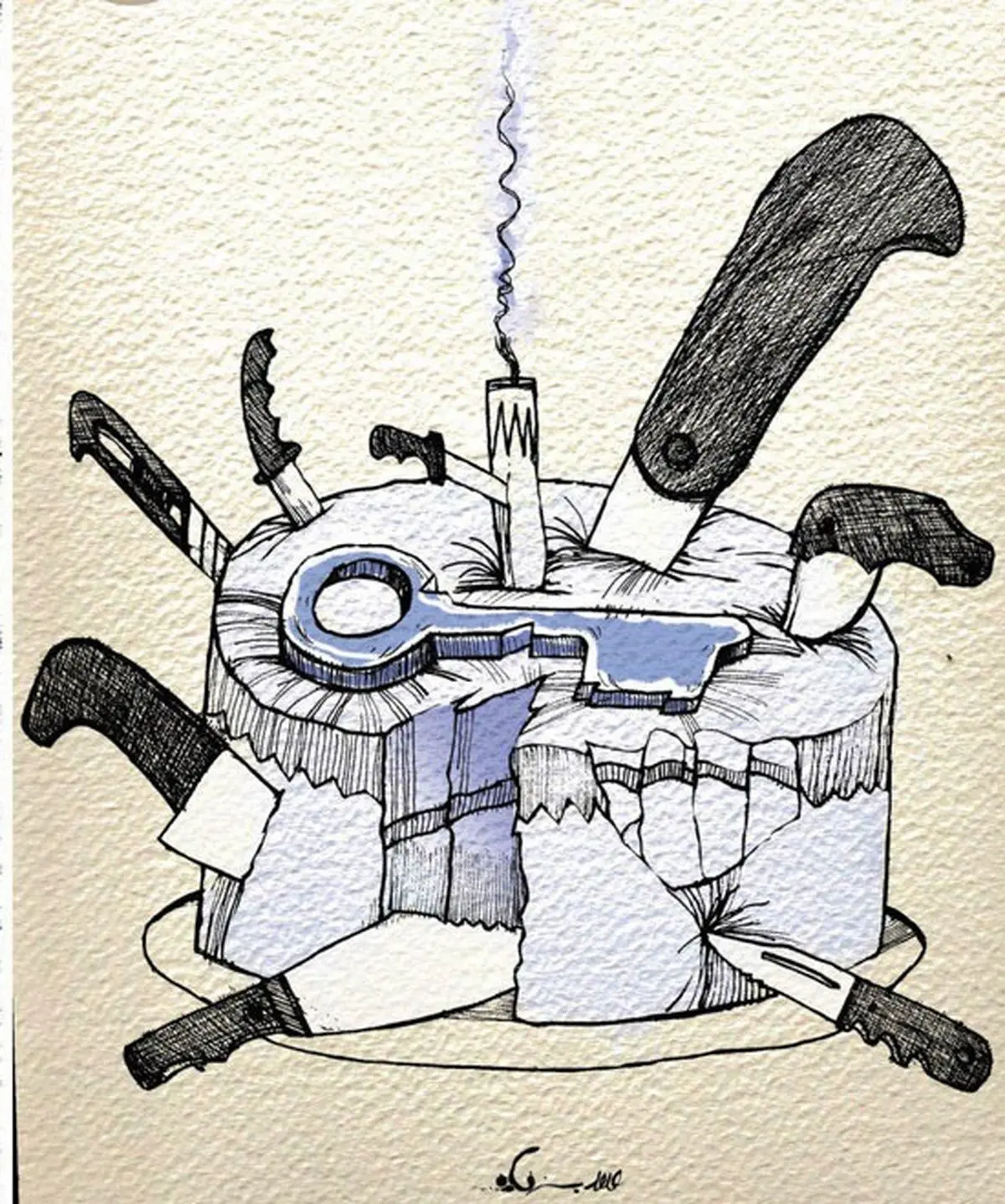 کیک تولد یک‌سالگی دولت دوازدهم!