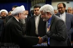 حواشی تصویری دیدار اعضای فراکسیون امید با روحانی