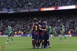 جشنواره گل بارسلونا برابر لوانته/تصاویر