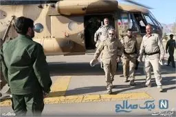 عکس علی لاریجانی با تیپ خاص در بازدید هوایی از جلفا