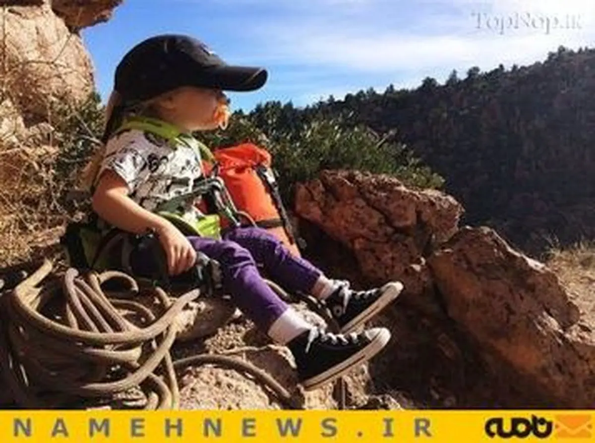 این دختر کوچکترین صخره نورد جهان است+تصاویر