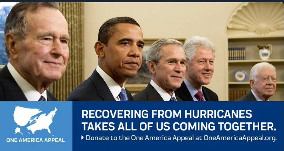 حضور پنج رییس جمهور آمریکا در یک کنسرت/عکس