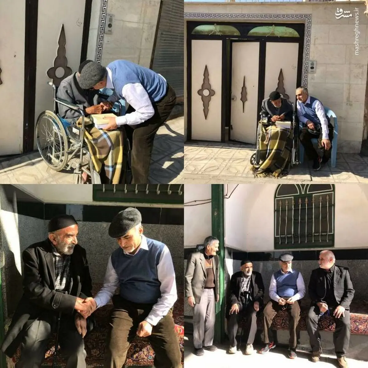 ‍ تیپ متفاوت برادر رئیس جمهور در زادگاهش