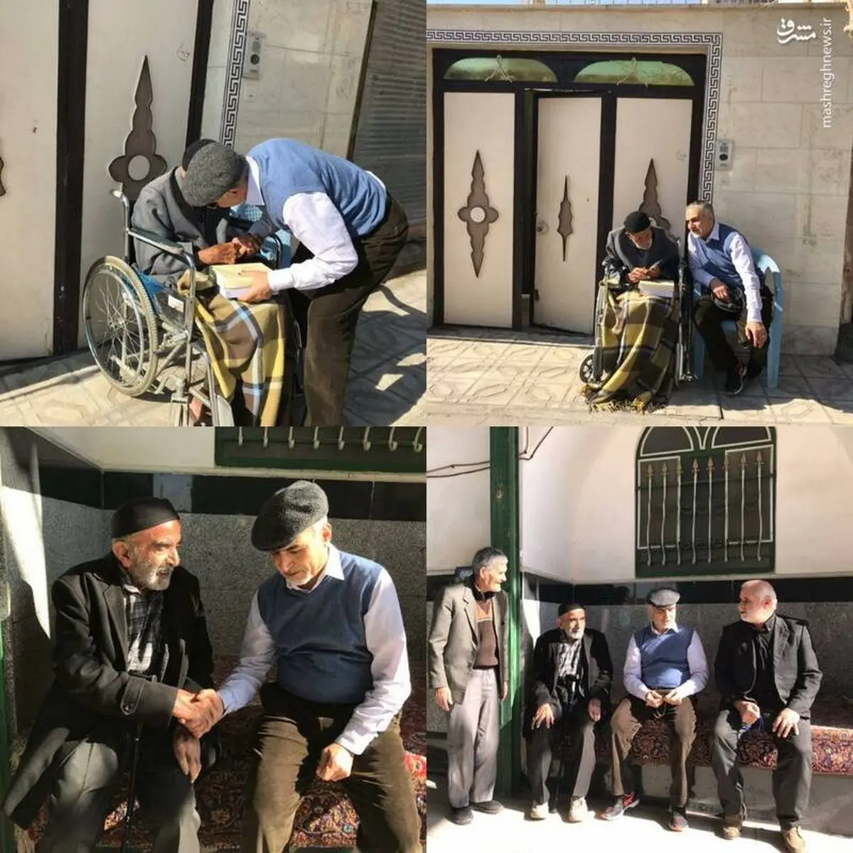 ‍ تیپ متفاوت برادر رئیس جمهور در زادگاهش