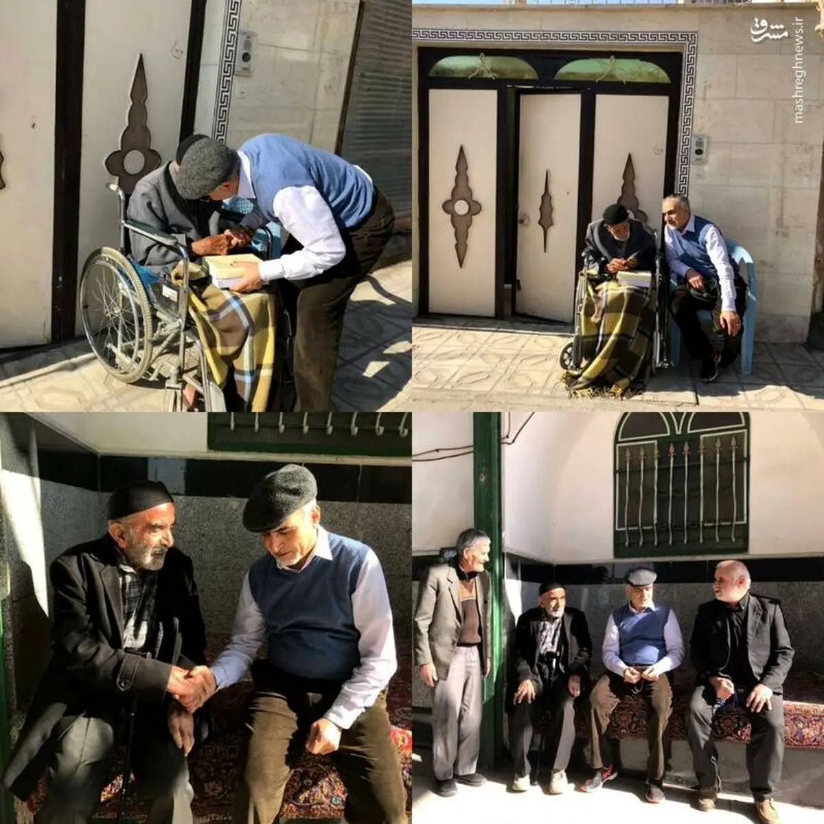 ‍ تیپ متفاوت برادر رئیس جمهور در زادگاهش