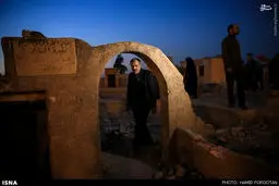 مسجد جامعی در قبرستان وادی السلام/ عکس