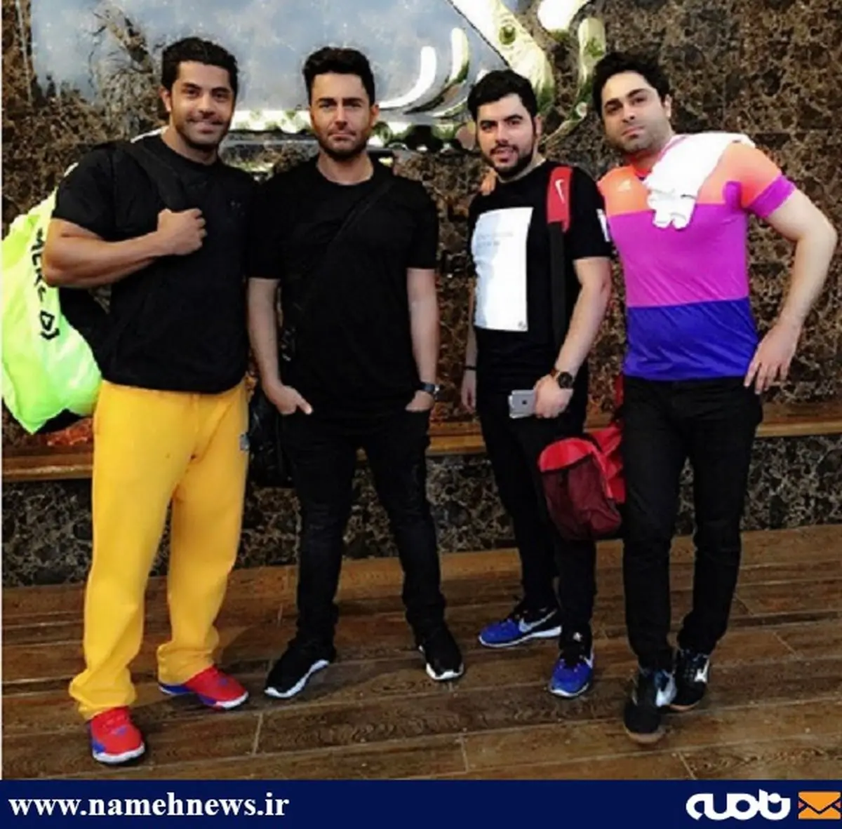 عکس ورزشی محمدرضا گلزار و دوستانش