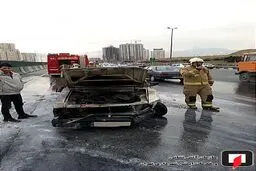 وحشت مردم از دیدن صحنه ای هولناک در بزرگراه آزادگان +تصاویر