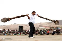 آئین سنتی پهلوانی بیل گردانی/تصاویر