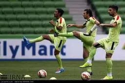 تمرین تیم ملی فوتبال قبل از بازی با بحرین/ تصاویر