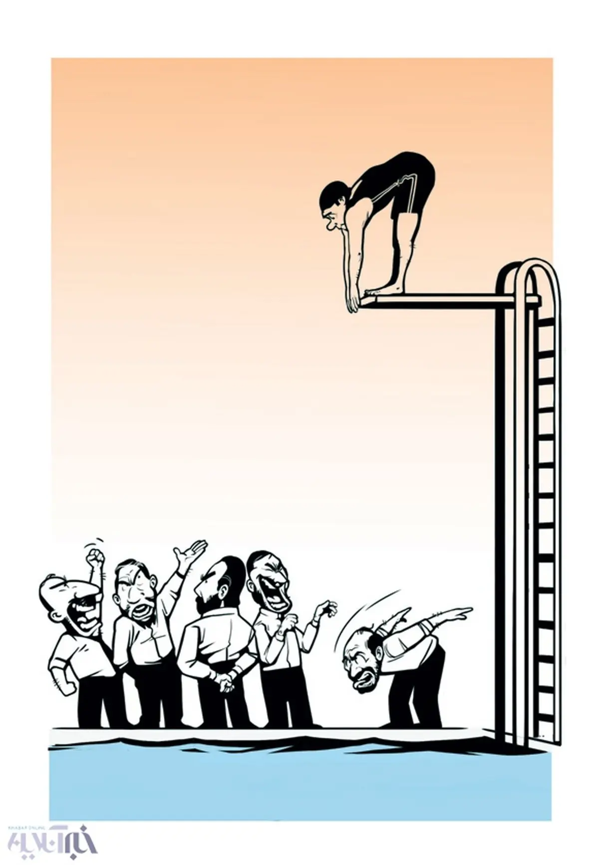 کاریکاتور/ چهره منتقدان هسته‌ای در میدان عمل!