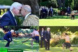 استقبال عجیب از رییس جمهور آلمان در نیوزیلند به سبک ادم‌خوارها/عکس