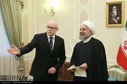 دیدار حسن روحانی با سفرای چهار کشور خارجی/تصاویر