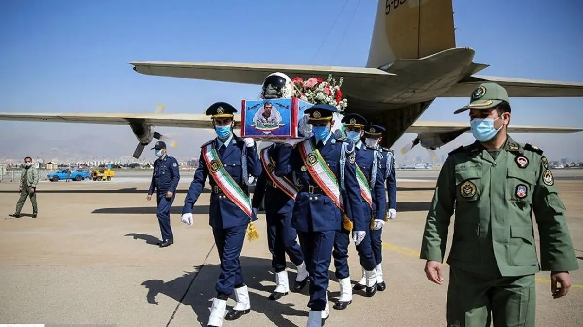 استقبال از پیکر خلبان شهید بیک‌محمدی در تهران+عکس‌ها